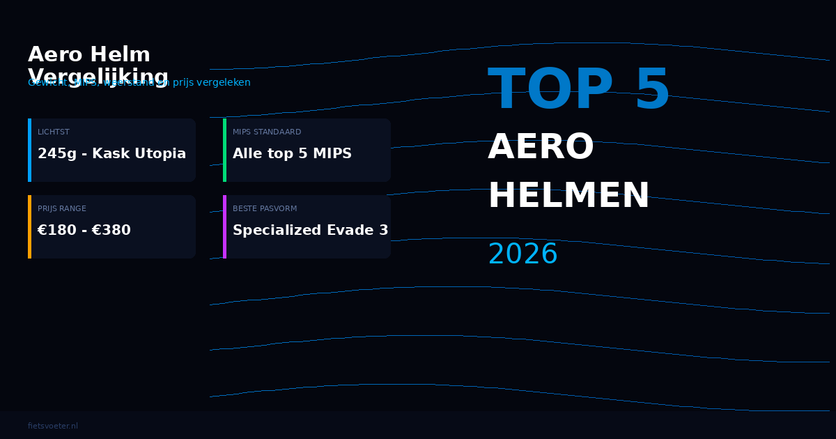 Aero fietshelm vergelijking gewicht MIPS weerstand prijs