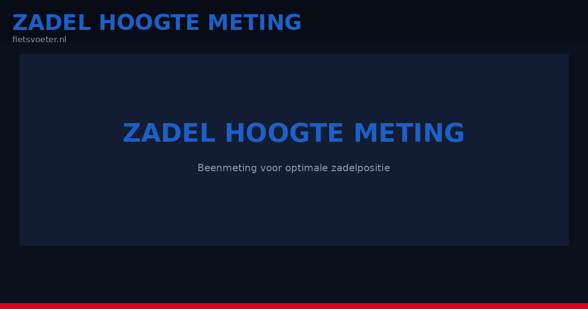 Zadelhoogte meting LeMond formule 2026 - inzeitmaat berekenen trapas tot zadel racefiets Fietsvoeter.nl